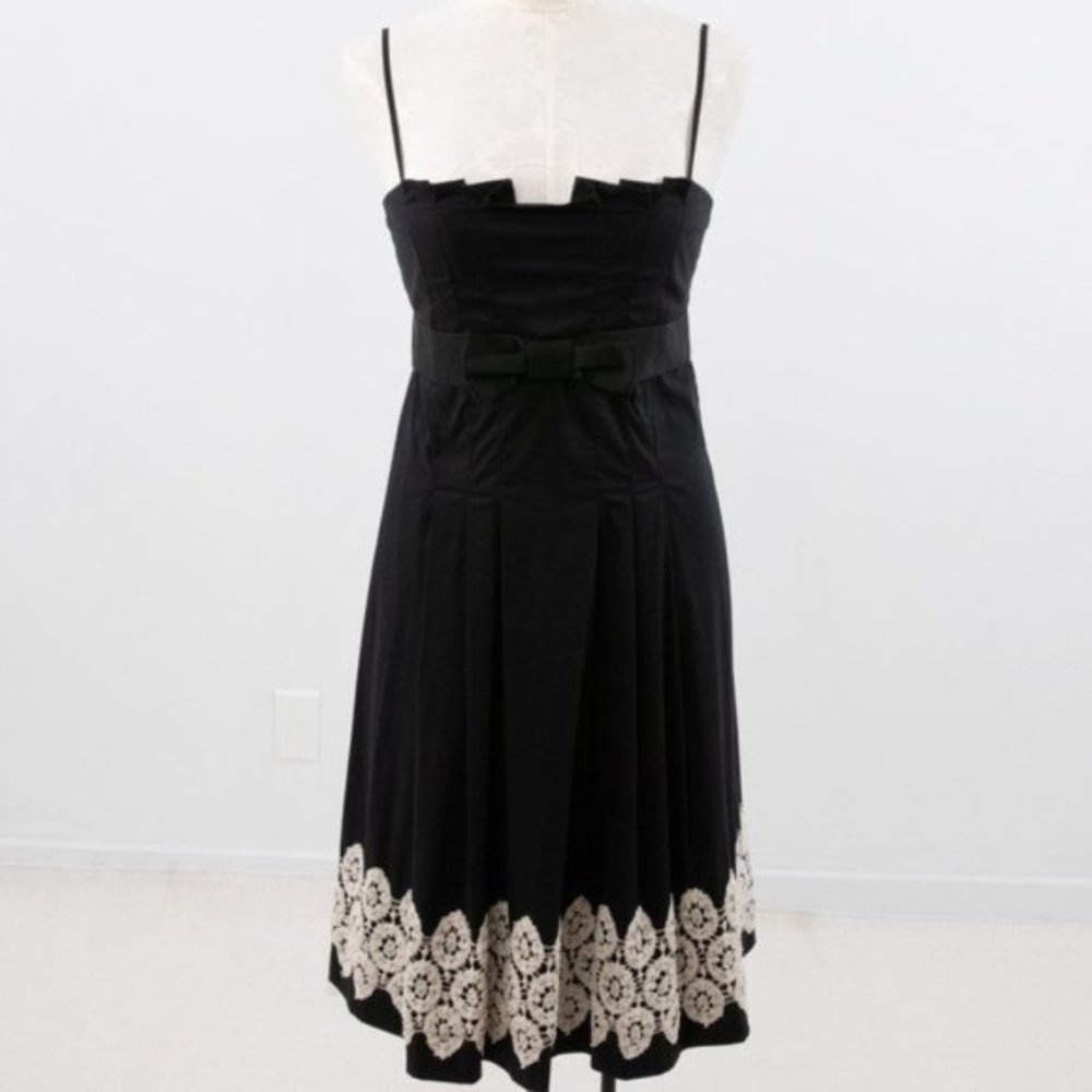 Robert Rodriguez 8 Pleated Babydoll Dress Black